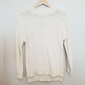 Zara Cream Crew Neck Sweater